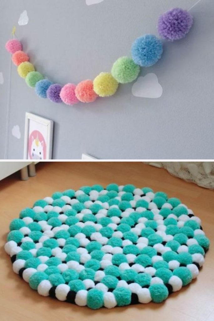 artesanato criativo com pompom